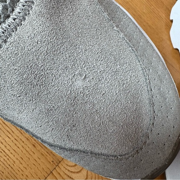 Sorel Kinetic Lite Strap Up Sneakers Shoes Dove Gray Tan Khaki Women's Size 8.5 - Picture 12 of 13